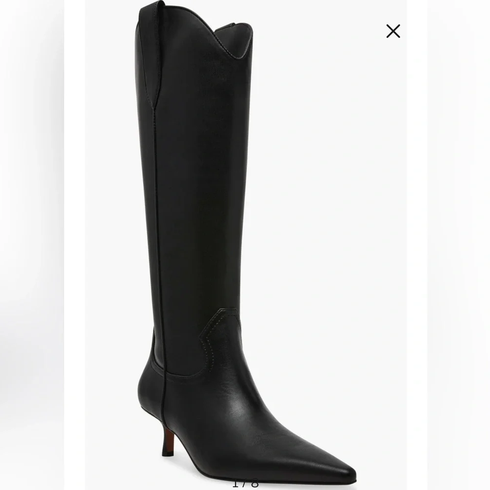 Britt Knee High Western Boot (Women) Steven New York Women Regular & Wide Calf